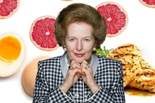 Margaret Thatcher ja tema dieettoidud
